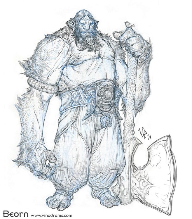 游戏设计手稿原画线稿设定jackui工作室分享