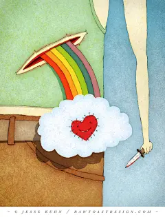 纽约插画师Jesse Kuhn幽默概念插画