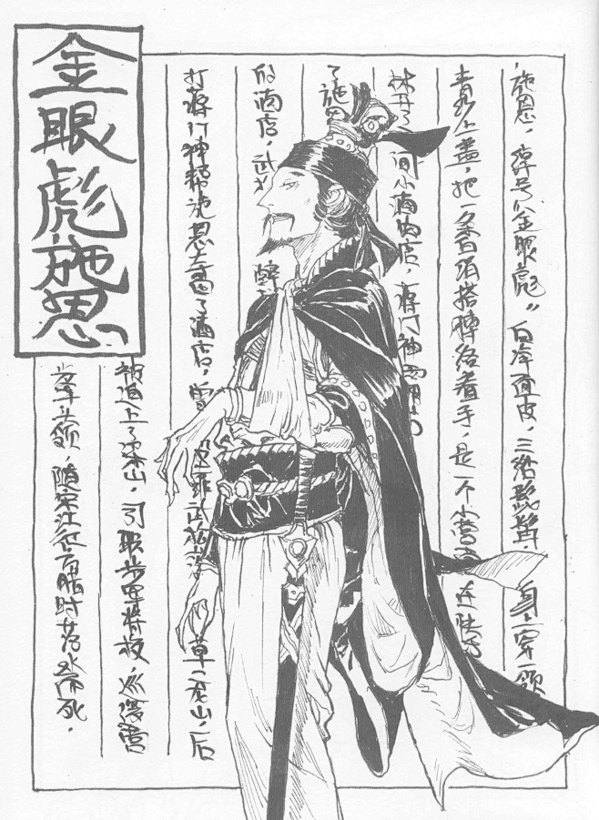 {线稿系列}角色线稿设计，动态（东方古装...
