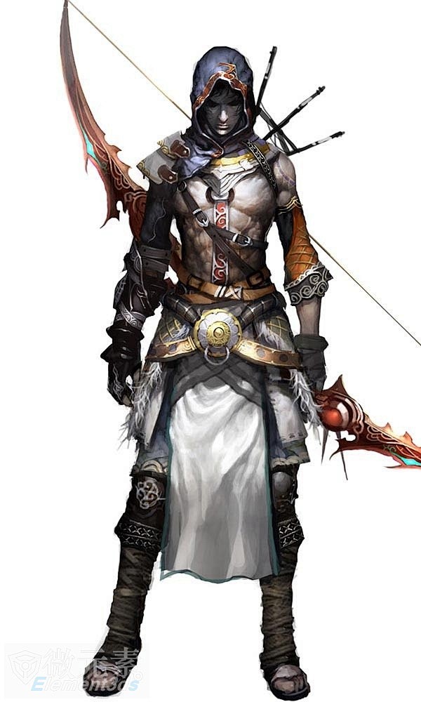 【首发】弓箭猎手枪手 弩骑士类型角色设定...