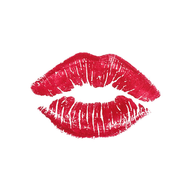 口红唇印性感腥红嘴唇吻痕设计免扣png图案印刷图标唯美ps素材