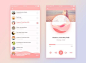 Pink Music——App interface on Behance