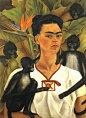 Frida Kahlo symbolism Self Portrait with Monkeys, Frida Kahlo, 1943