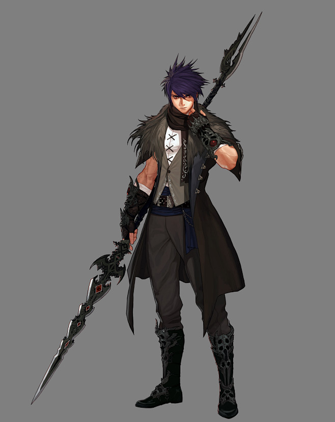 DNF魔枪士一二觉立绘 - 哔哩哔哩