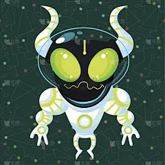 太空旅行。矢量插图在风格平坦