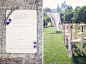 葡萄牙的淡紫色葡萄园婚礼