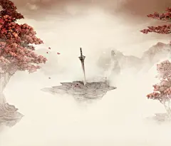 腾云驾雾刀鞘枫叶高清素材 枫叶 腾云驾雾 背景底图 背景 设计图片 免费下载 页面网页 平面电商 创意素材