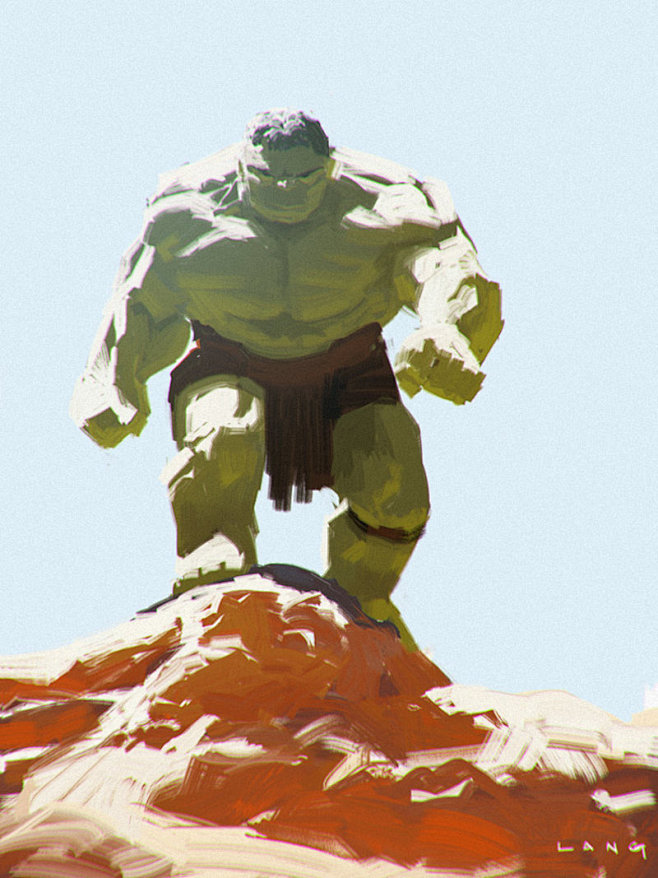 Planet Hulk sketch, ...