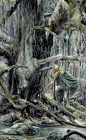 指环王 插画大师：Alan lee 艾伦·李 《魔戒》全集插画