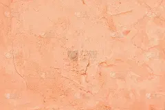 漆成桃色的旧水泥抹灰墙纹理