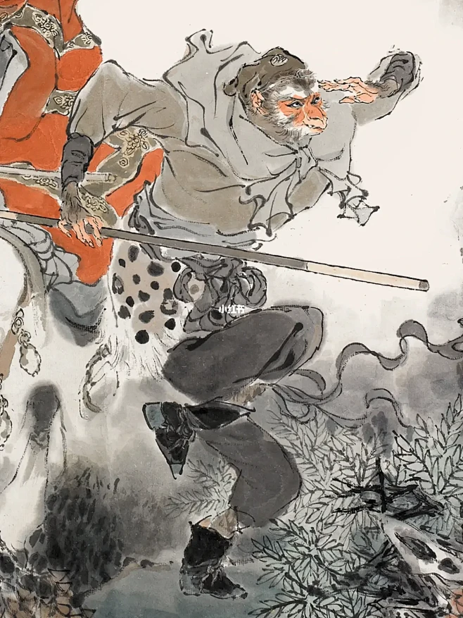 戴敦邦绘《西游记》之师徒四人取经图-花瓣网