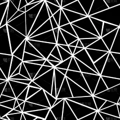 矢量黑白几何拼接三角形重复无缝图案背景。可以用于织物、 壁纸、 文具、 包装.