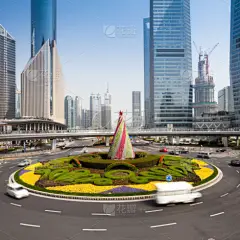 交通,上海,建筑外部,天空,水平画幅,户外,浦东,都市风景,现代,沥青