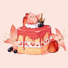 #灵感的诞生#  #插画#
插画师mmumechii喜欢用温柔的配色来绘制甜点，看起来既清新又诱人~ ​​​​