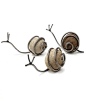 SNAIL SCULPTURE | Snail Sculpture - Handmade Stone and Steel Artwork Combines Rustic and Modern Charm | UncommonGoods