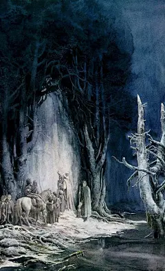 [奇幻插画大师Alan.Lee画集霍比特人及魔戒【jms动漫社吧】_百度贴吧