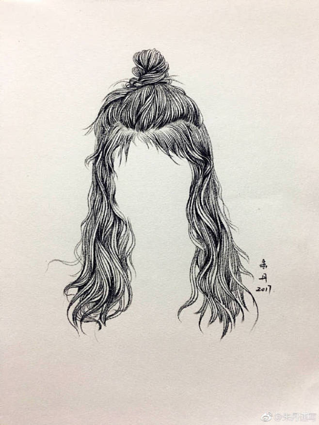 手绘八字刘海系列大神发型手绘参考67676767