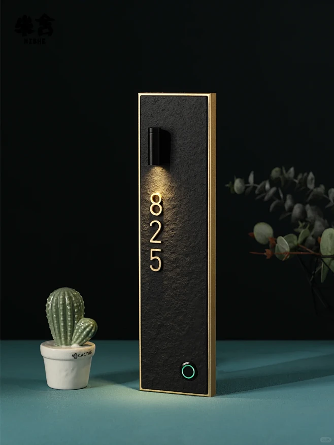 一款高档铝合金发光门牌|细节满满的设计-花瓣网