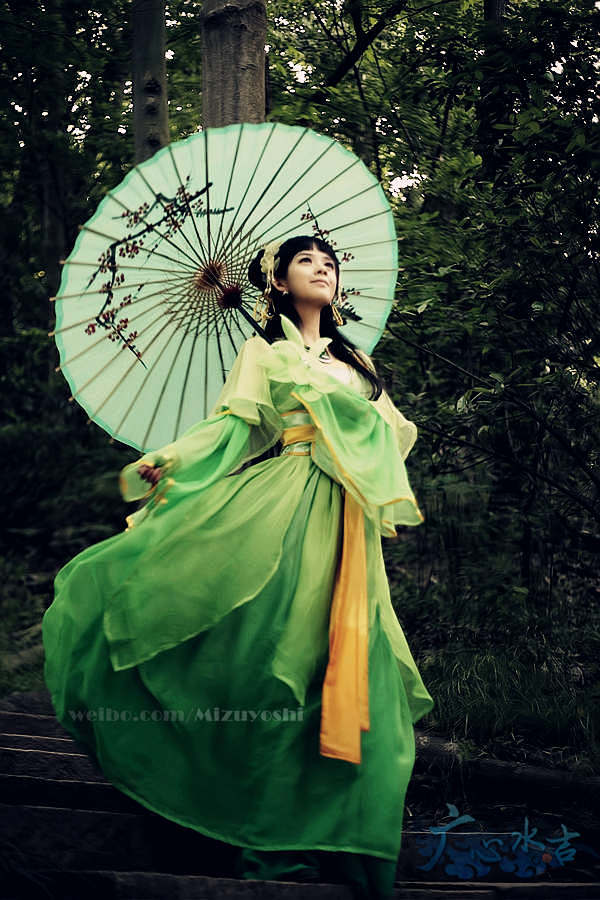 诛仙微电影裘晓晨黄绿绝版碧瑶装cosplay游戏动漫女古装定做汉服下午