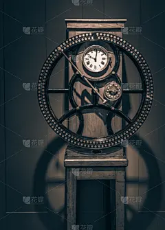 古典式,挂钟,垂直画幅,墙,木制,无人,古老的,科学,时间,钟
