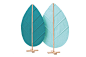 【 Eva 树叶屏风】位于西班牙巴斯克地区的 Muka Design Lab 设计室擅长利用当地材料来设计产品，他们设计的屏风 Eva 目前正在2016年米兰家具展中展出，树叶的形状自然温暖，又可以优雅的将空间分开。
