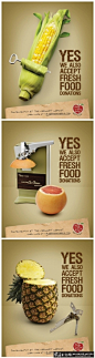 卡尔加里粮食银行-公益平面广告设计欣赏 国外银行海报创意灵感 优秀银行广告创意灵感