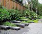 Inspiration for a contemporary side yard landscape in Seattle.
