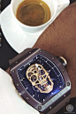 RM52 skull tourbillon in brown ceramic, limited edition 1 of 5 pieces for Asia.