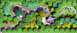 PSD道路绿化带景观-带状公园PSD分层平面图_PSD彩平_ZOSCAPE