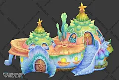 【晴空物语】场景模型第一弹-场景模型-微元素 - Element3ds.com!