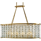 Currey and Company Frinton Rectangular Chandelier 9313