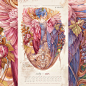 ILLUSTRATION  calendar new year card print watercolor Drawing  artwork concept art Character design 