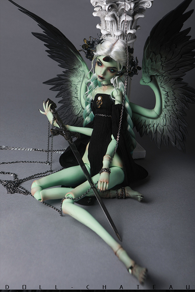 DC尼可拉 bjd娃娃4分女天使恶魔独角...