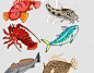 Q版食材资源 鱼图标素材 卡通资源手游游戏素材-淘宝网