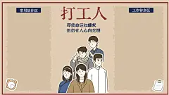 打工人觉醒年代主题电脑分区壁纸
