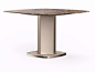Square marble table VOYAGE | Square table by Cantori