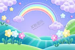 彩虹背景  【酷图网】彩虹,自然现象,彩虹背景,彩虹壁纸,卡通,天气,光学现象,天虹,美丽漂亮,简笔画