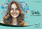 Cyprus Airways: Every smile has its moment : A series of mosaic illustrations (photomosaic collages) for the advertising campaign of Cyprus Airways.