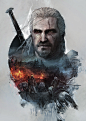 The Witcher 3 / Steelbooks : Series of artworks created for Limited Edition Steelbook covers for the next generation genre-defining video game The Witcher®3: Wild Hunt.