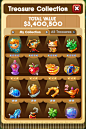 Monster Treasure UI, Carol Lee : Monster Treasure User Interface