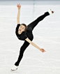 SOCHI Russia Vancouver Olympics figure skating gold medalist Kim Yu Na of South Korea practices her routine during an official training session at...