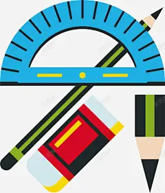 手绘卡通学习用品 设计图片 免费下载 页面网页 平面电商 创意素材