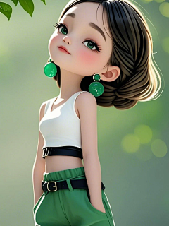 太子有喜采集到AI | 3D人物 IP