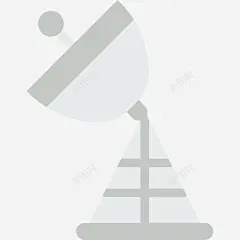 卫星天线军徽扁平图标 平面电商 创意素材