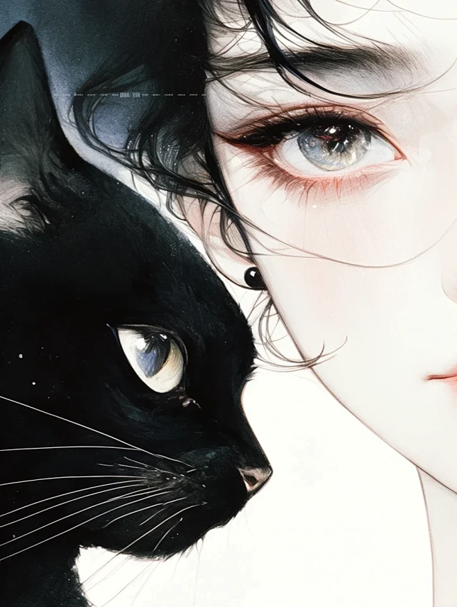 独处未必孤独，喜欢就是自由 #女孩和她的猫 #治愈系插画 #灵感 #头像 #手机壁纸 #今日份今日发 #好好生活皆如所愿 #猫咪和女孩 - 小 ...