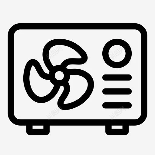 空调窗式空调空调电器 调和 icon 图标 标识 标志 UI图标 设计图片 免费下载 页面网页 平面电商 创意素材-花瓣网