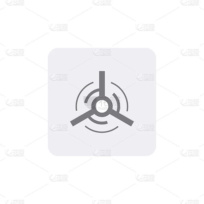 Wind symbol icon vector illustration素材-花瓣网
