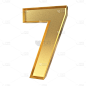 通用倒计时3D立体C4D数字7元素