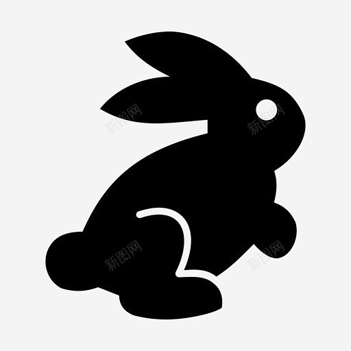 兔子动物森林图标 页面网页 平面电商 创...