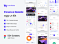 Fintech Finance Mobile App UI kit — Figma Resources on UI8